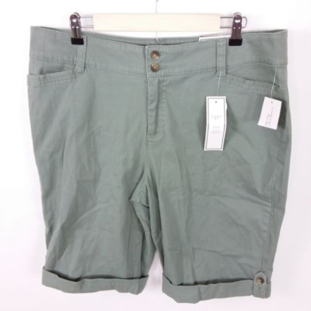 Charter Club Sage Green Shorts Classic Fit NWT -30